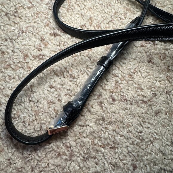 Kate Spade New York Perry Dark Floral Leather Dome Crossbody Purse - Picture 11 of 13